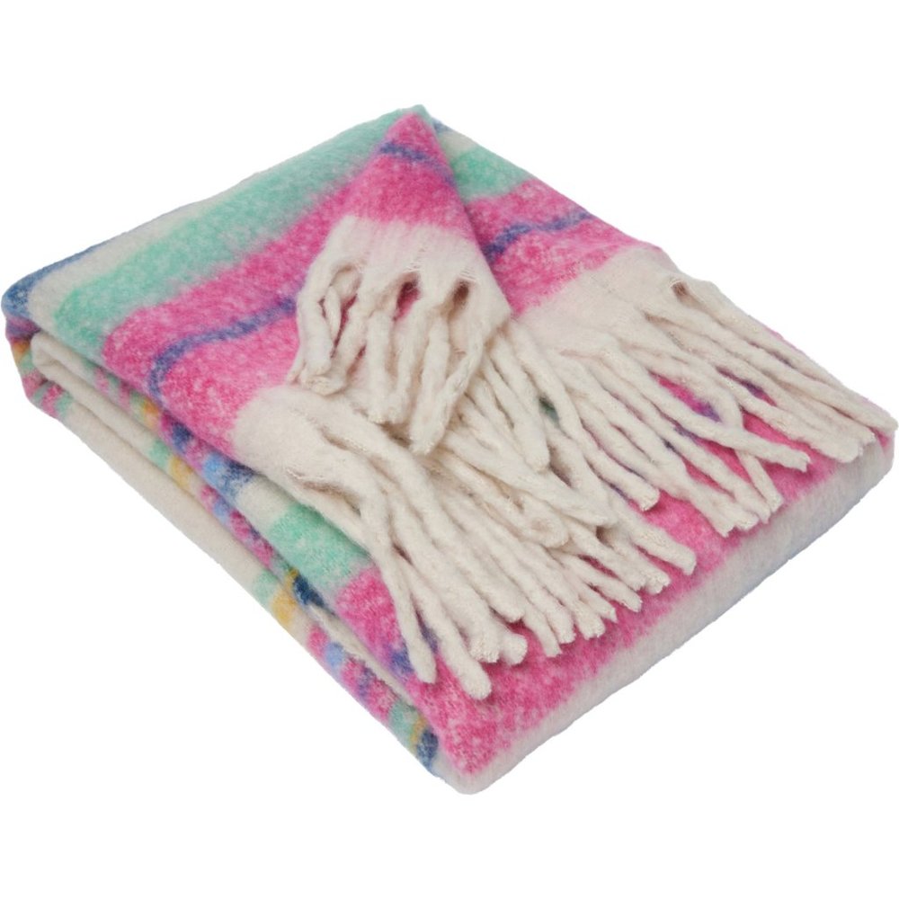 Free People Skye Stripe Fringe Throw Blanket - Picture 6 of 9